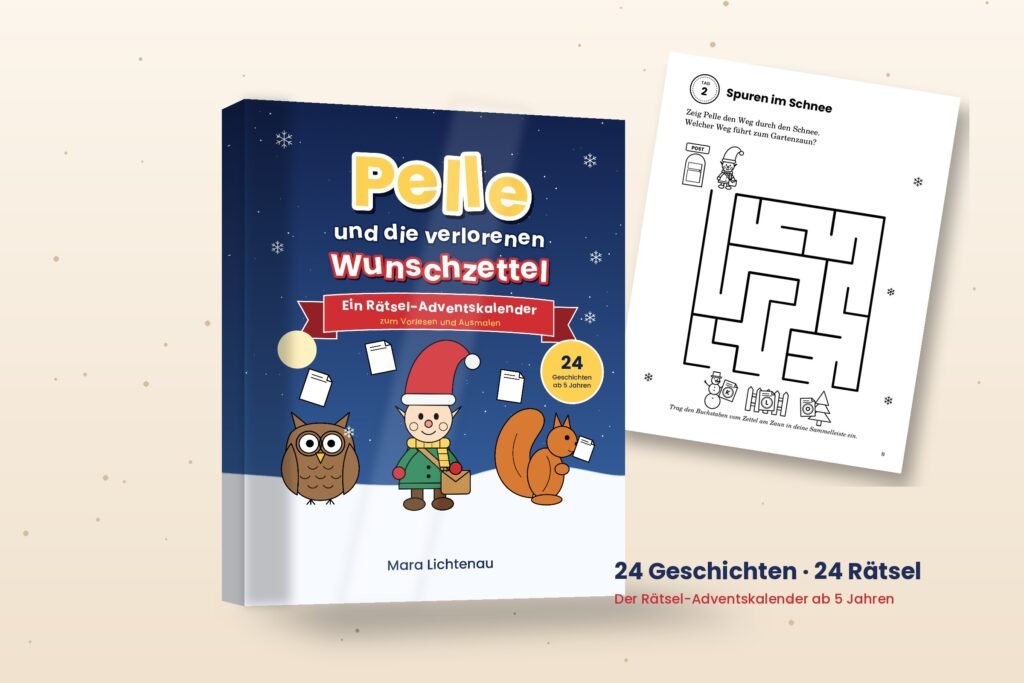 „Pelle und die verlorenen Wunschzettel“ mit Rätselseite